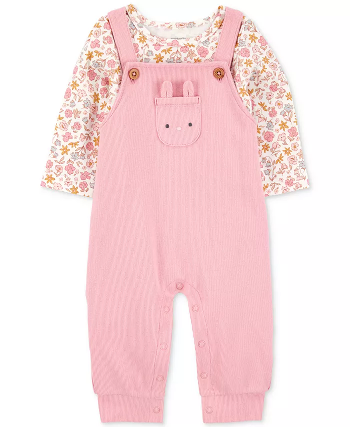 Комплект для девочек: футболка с длинным рукавом и комбинезон с цветочным принтом, 2 предмета Carter's, розовый
Комплект для девочек: футболка с длинным рукавом и комбинезон с цветочным принтом, 2 предмета Carter's, розовый