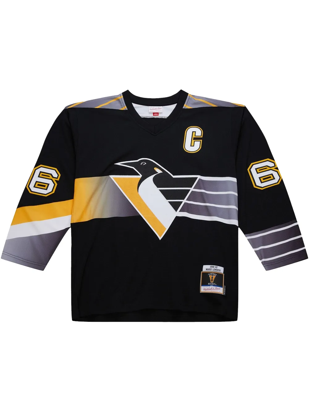 Топ NHL Alternate Penguins 1996 Mario Lemieux Mitchell & Ness, черный
Топ NHL Alternate Penguins 1996 Mario Lemieux Mitchell & Ness, черный