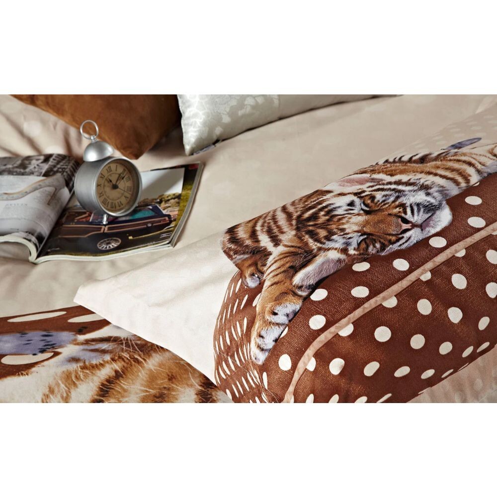 Dolce Mela Комплект пододеяльников размера Twin, Sleepy Tiger, цвет Off White And Brown
Dolce Mela Комплект пододеяльников размера Twin, Sleepy Tiger, цвет Off White And Brown