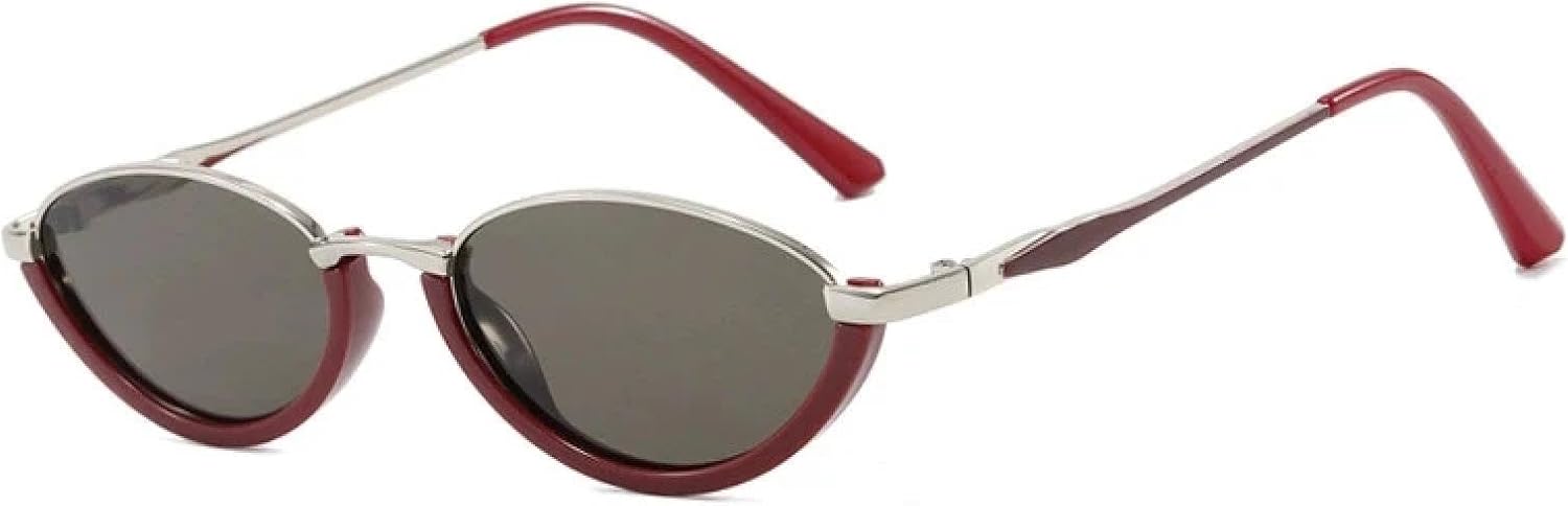 Модные роскошные солнцезащитные очки «кошачий глаз» маленького размера для женщин и мужчин, в металлической оправе, в стиле ретро, для вождения и путешествий, с защитой от УФ-излучения UV400 TKKTLLT, Red Green
Модные роскошные солнцезащитные очки «кошачий глаз» маленького размера для женщин и мужчин, в металлической оправе, в стиле ретро, для вождения и путешествий, с защитой от УФ-излучения UV400 TKKTLLT, Red Green