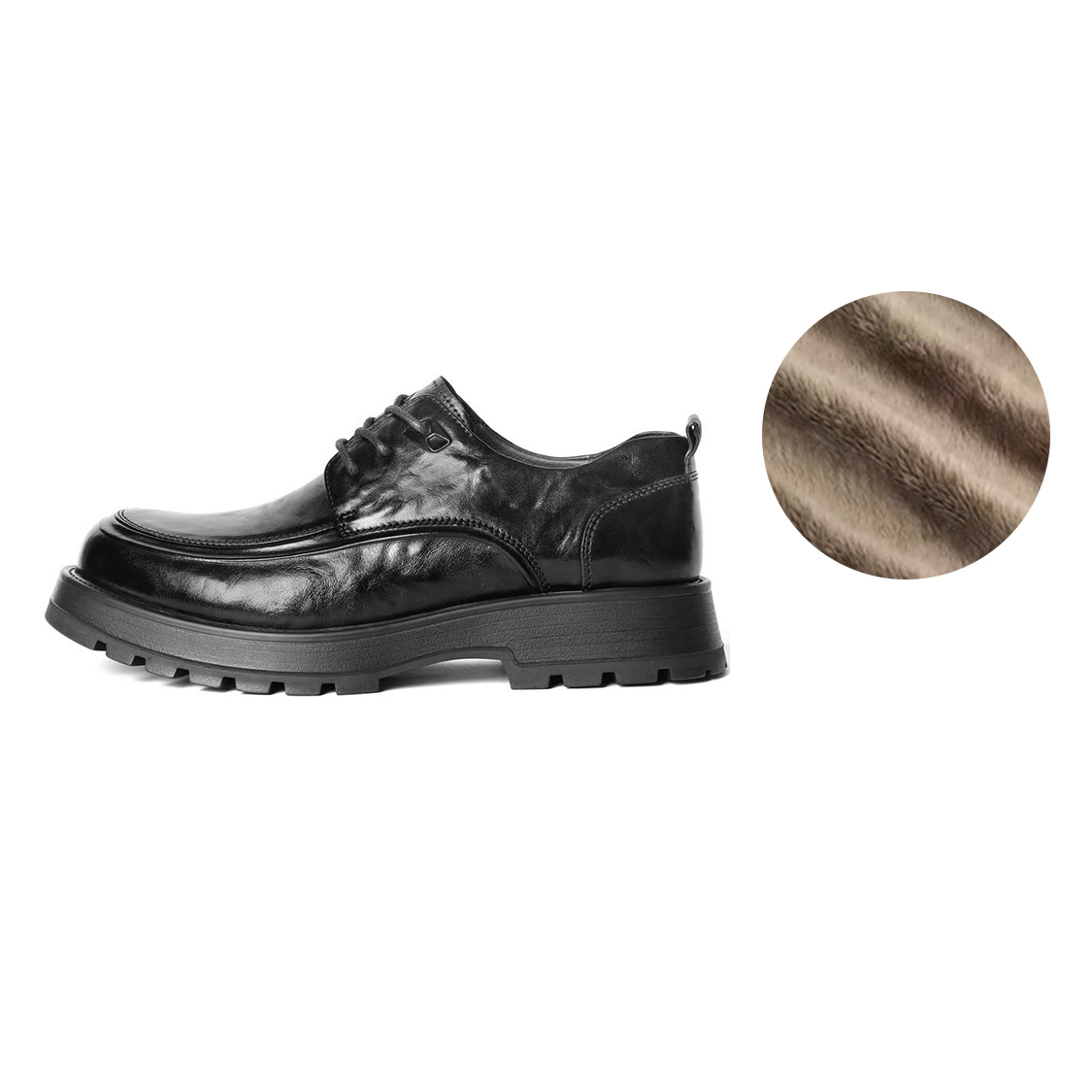 Повседневные мужские туфли BELLE черно-коричневые с черной флисовой подкладкой
Повседневные мужские туфли BELLE черно-коричневые с черной флисовой подкладкой