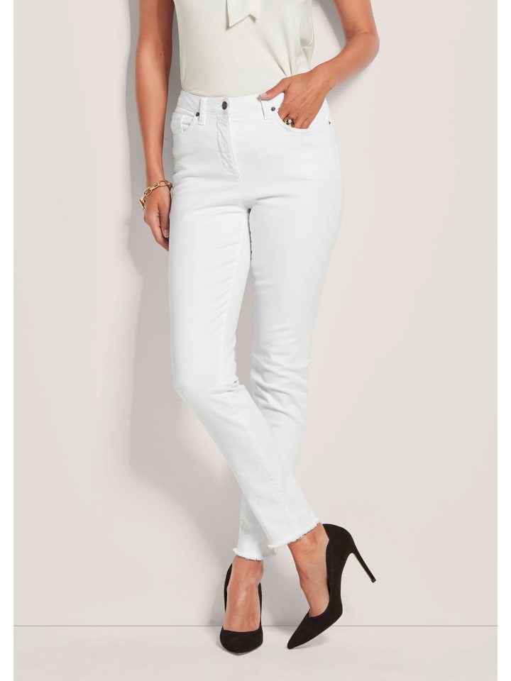 MADELEINE Узкие джинсы с пятью карманами, кремового цвета
MADELEINE Узкие джинсы с пятью карманами, кремового цвета