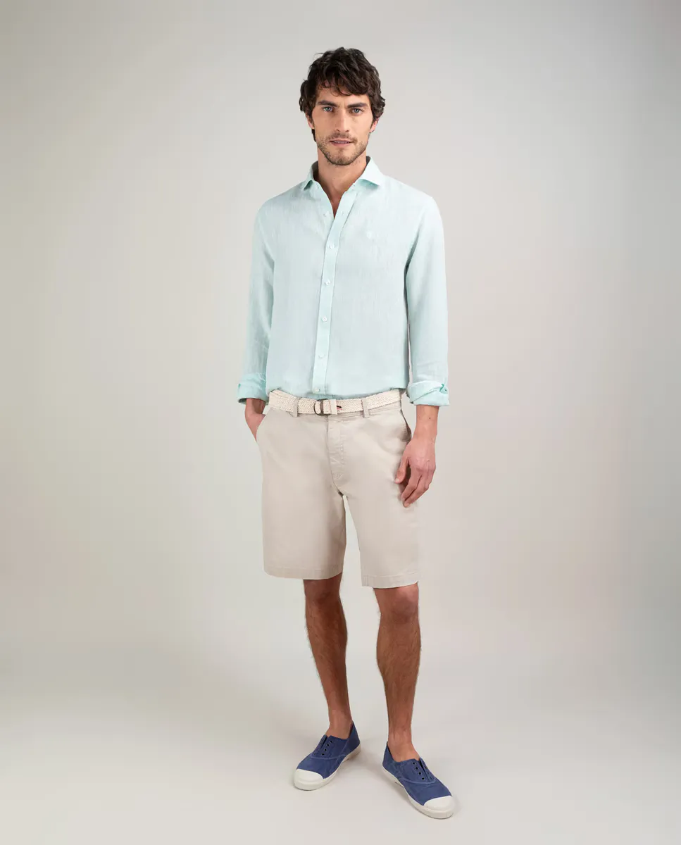 Базовые однотонные мужские шорты-бермуды El Ganso, бежевый
Базовые однотонные мужские шорты-бермуды El Ganso, бежевый