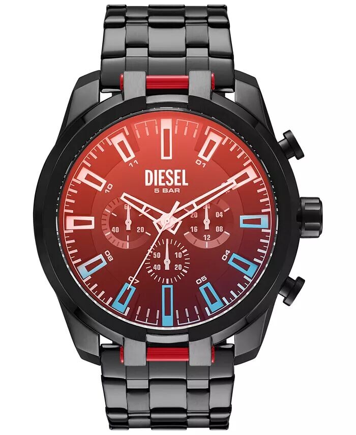 Мужские часы с хронографом и разделенным черным браслетом из нержавеющей стали, 51 мм Diesel
Мужские часы с хронографом и разделенным черным браслетом из нержавеющей стали, 51 мм Diesel
