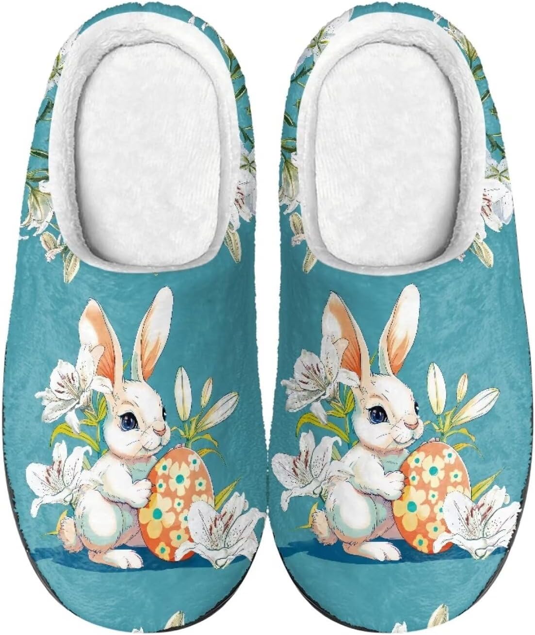 Зимние женские и мужские тапочки, уютные и комфортные фланелевые тапочки с открытой пяткой, мягкие тапочки для женщин и девушек, моющиеся пушистые сабо, тапочки-слипы для сна Salabomia, Easter Bunny Lily-blue
Зимние женские и мужские тапочки, уютные и комфортные фланелевые тапочки с открытой пяткой, мягкие тапочки для женщин и девушек, моющиеся пушистые сабо, тапочки-слипы для сна Salabomia, Easter Bunny Lily-blue