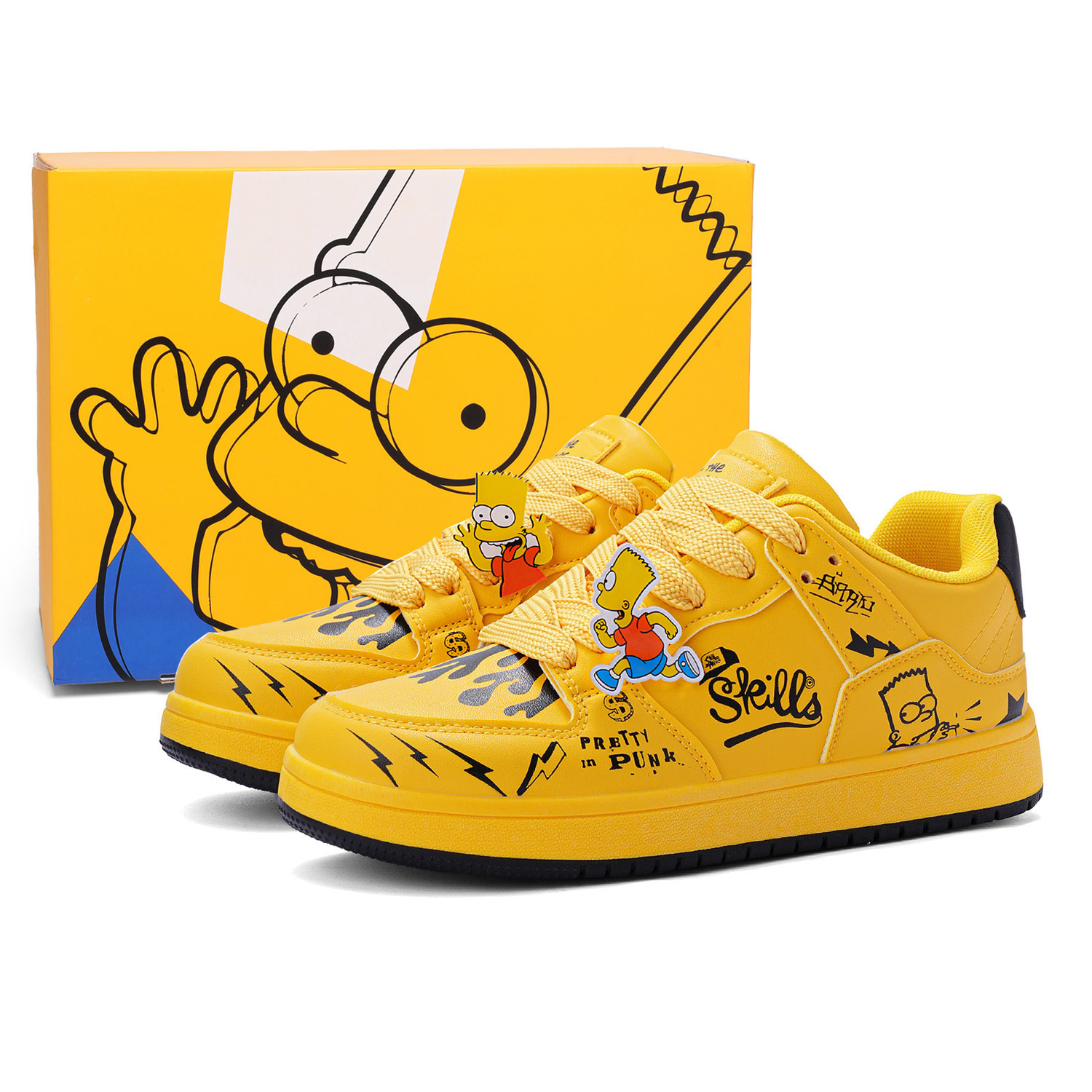 The Simpsons Кроссовки для скейтбординга унисекс с амортизацией, легкие, увеличивающие рост, низкие, электрический светящийся желтый (улучшенная версия)
The Simpsons Кроссовки для скейтбординга унисекс с амортизацией, легкие, увеличивающие рост, низкие, электрический светящийся желтый (улучшенная версия)