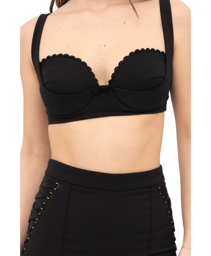 Топ без рукавов Elisabetta Franchi, черный
Топ без рукавов Elisabetta Franchi, черный