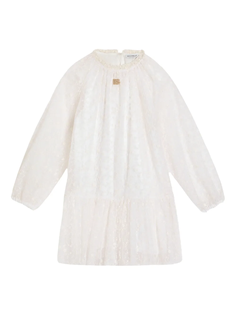 Платье с логотипом GD Dolce & Gabbana Kids, белый
Платье с логотипом GD Dolce & Gabbana Kids, белый