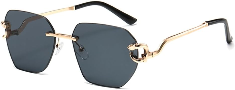 Модные мужские солнцезащитные очки неправильной формы, без оправы, с металлическими дужками в стиле «леопардовый принт», зеркальные дужки, стильные и универсальные MUTYNE, Gold Grey
Модные мужские солнцезащитные очки неправильной формы, без оправы, с металлическими дужками в стиле «леопардовый принт», зеркальные дужки, стильные и универсальные MUTYNE, Gold Grey