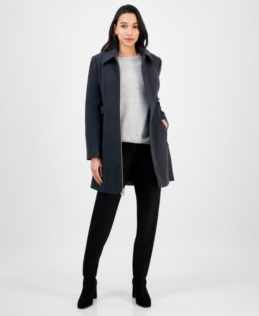 Женское пальто с воротником и застежкой-молнией спереди Michael Kors, Dark Charcoal
Женское пальто с воротником и застежкой-молнией спереди Michael Kors, Dark Charcoal