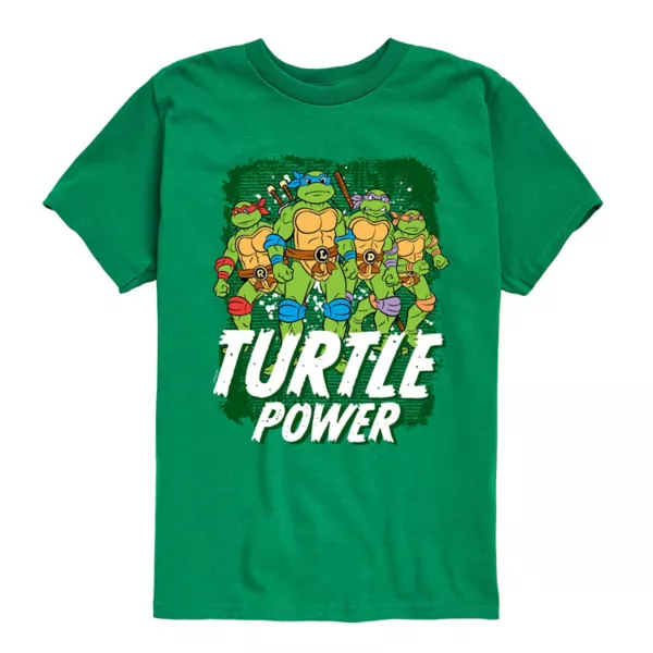 Футболка для мальчиков 8-20 лет с принтом "Черепашки-ниндзя" и надписью Turtle Power Nickelodeon, зеленый
Футболка для мальчиков 8-20 лет с принтом "Черепашки-ниндзя" и надписью Turtle Power Nickelodeon, зеленый
