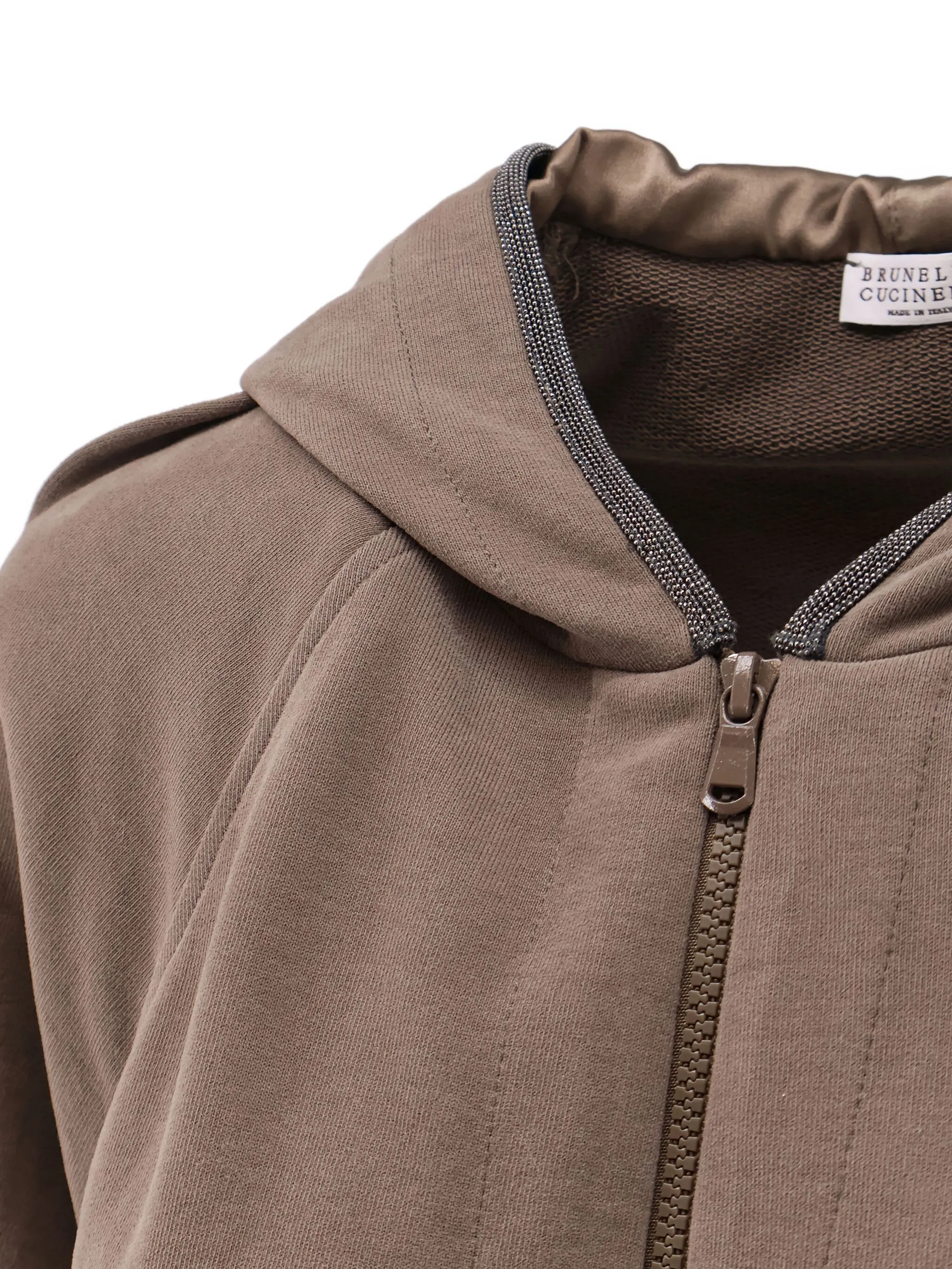 Хлопковая толстовка с капюшоном и карманом Brunello Cucinelli, коричневый
Хлопковая толстовка с капюшоном и карманом Brunello Cucinelli, коричневый