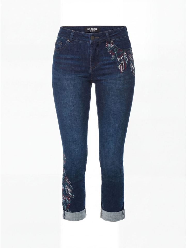 KOROSHI Джинсы с узором и вышивкой, бюстгальтер пуш-ап синего цвета
KOROSHI Джинсы с узором и вышивкой, бюстгальтер пуш-ап синего цвета