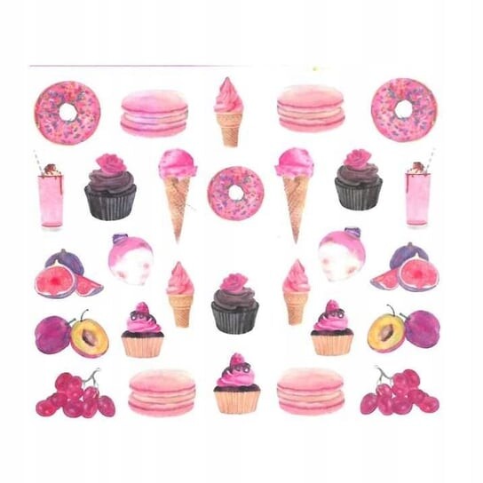 Наклейка для ногтей с конфетами и водой, Inna marka
Наклейка для ногтей с конфетами и водой, Inna marka