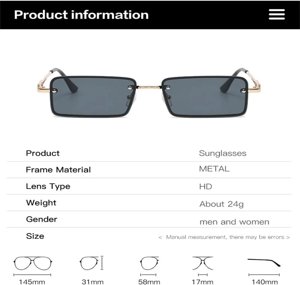 Металлические солнцезащитные очки для женщин, модные желтые солнцезащитные очки в винтажном стиле хип-хоп, прямоугольные очки для мужчин KTUCN, All Black
Металлические солнцезащитные очки для женщин, модные желтые солнцезащитные очки в винтажном стиле хип-хоп, прямоугольные очки для мужчин KTUCN, All Black