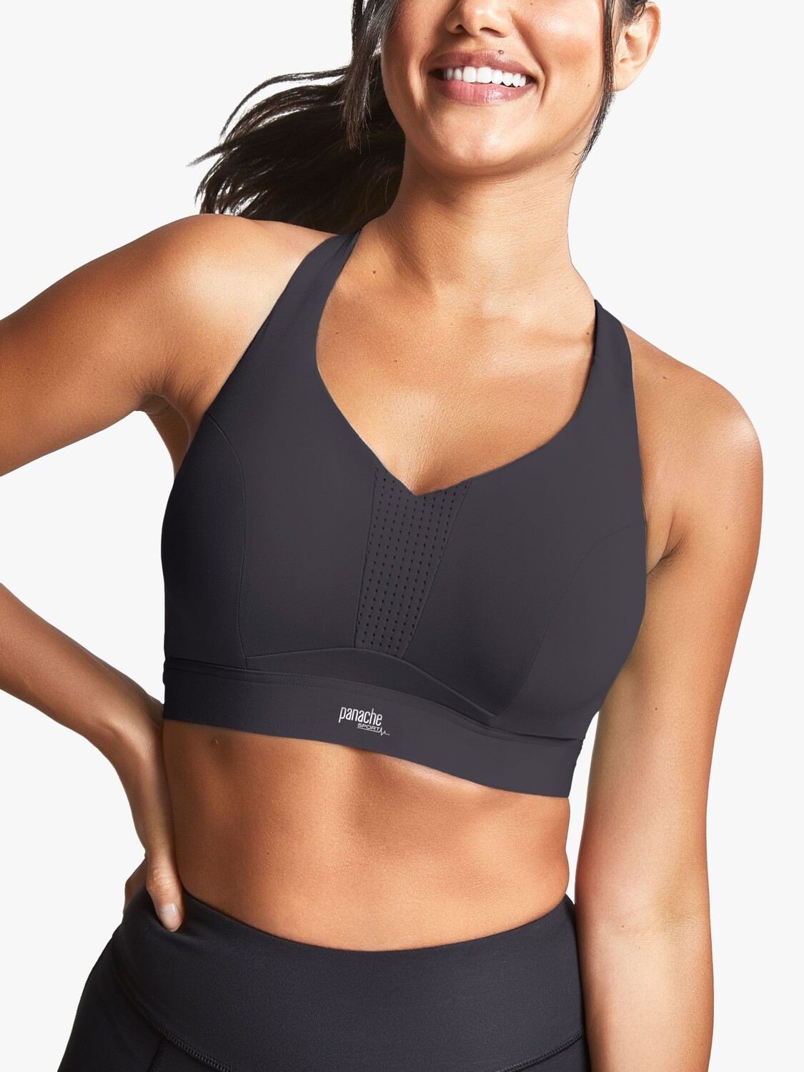 Спортивный бюстгальтер Ultra Performance на косточке Panache, черный 
Спортивный бюстгальтер Ultra Performance на косточке Panache, черный