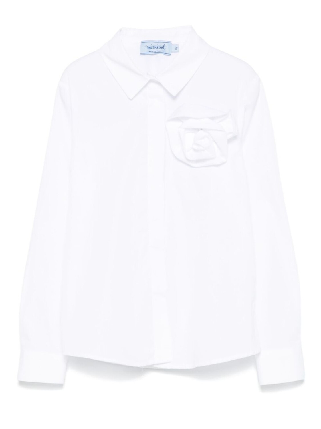Рубашка Mi Mi Sol с цветочной аппликацией, белый
Рубашка Mi Mi Sol с цветочной аппликацией, белый