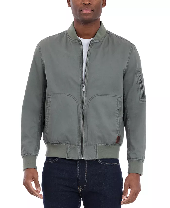 Мужская бомбер-куртка с полной молнией, окрашенная в готовом виде Lucky Brand, зеленый
Мужская бомбер-куртка с полной молнией, окрашенная в готовом виде Lucky Brand, зеленый