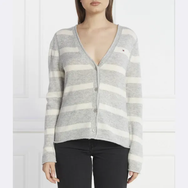 Шерстяной кардиган обычного кроя Tommy Hilfiger, серый
Шерстяной кардиган обычного кроя Tommy Hilfiger, серый