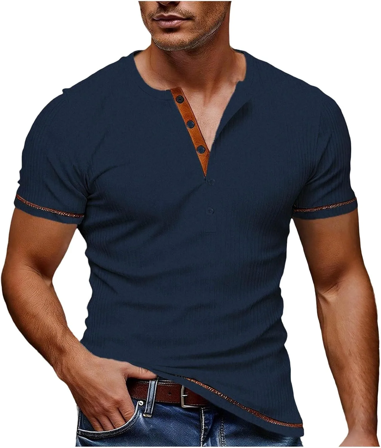 Мужская футболка Henley с коротким рукавом, Slim Fit kuweot
Мужская футболка Henley с коротким рукавом, Slim Fit kuweot