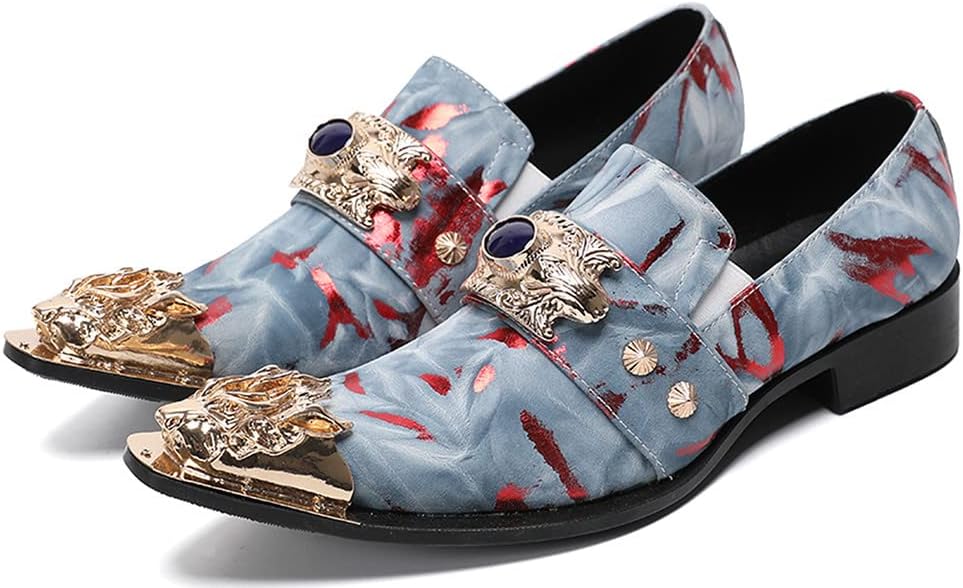 Мужские классические туфли Santimon из замши и кожи, многоцветные с драконом, металлическим наконечником, одной застежкой, золотыми кристаллами и бусинами, свадебные формальные лоферы
Мужские классические туфли Santimon из замши и кожи, многоцветные с драконом, металлическим наконечником, одной застежкой, золотыми кристаллами и бусинами, свадебные формальные лоферы