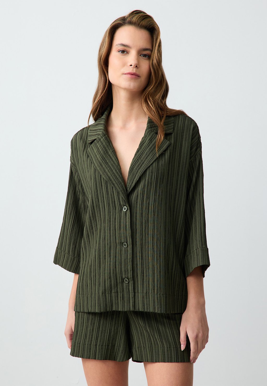 Блузка на пуговицах Jimmy Key, хаки
Блузка на пуговицах Jimmy Key, хаки