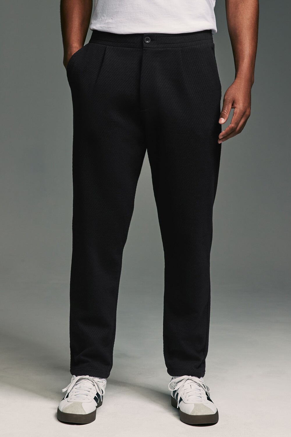 Текстурированные трикотажные брюки джоггеры Next, черный
Текстурированные трикотажные брюки джоггеры Next, черный