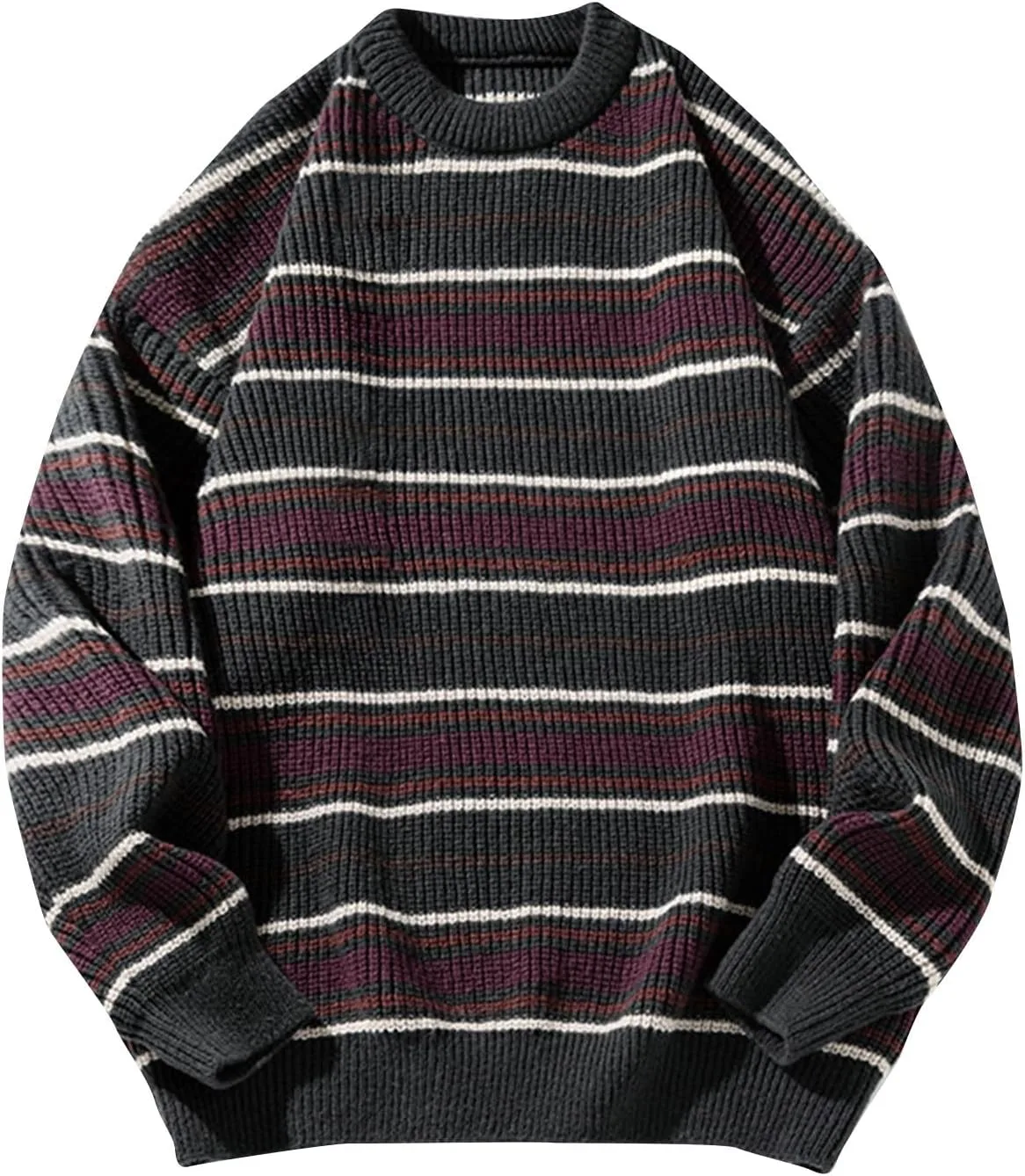 Полосатый свитер с круглым вырезом Color Block Loose Fit AQAYL
Полосатый свитер с круглым вырезом Color Block Loose Fit AQAYL