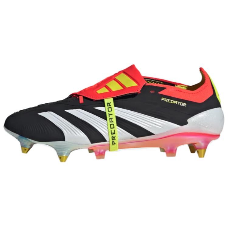 Футбольные бутсы PREDATOR ELITE унисекс с низким верхом, черные/белые/красные Adidas