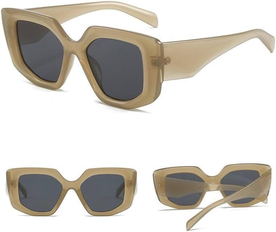 Элегантные квадратные женские солнцезащитные очки с уникальным многоугольным винтажным дизайном, черная крупная оправа, женские солнцезащитные очки класса люкс LVTFCO, Green Gray
Элегантные квадратные женские солнцезащитные очки с уникальным многоугольным винтажным дизайном, черная крупная оправа, женские солнцезащитные очки класса люкс LVTFCO, Green Gray