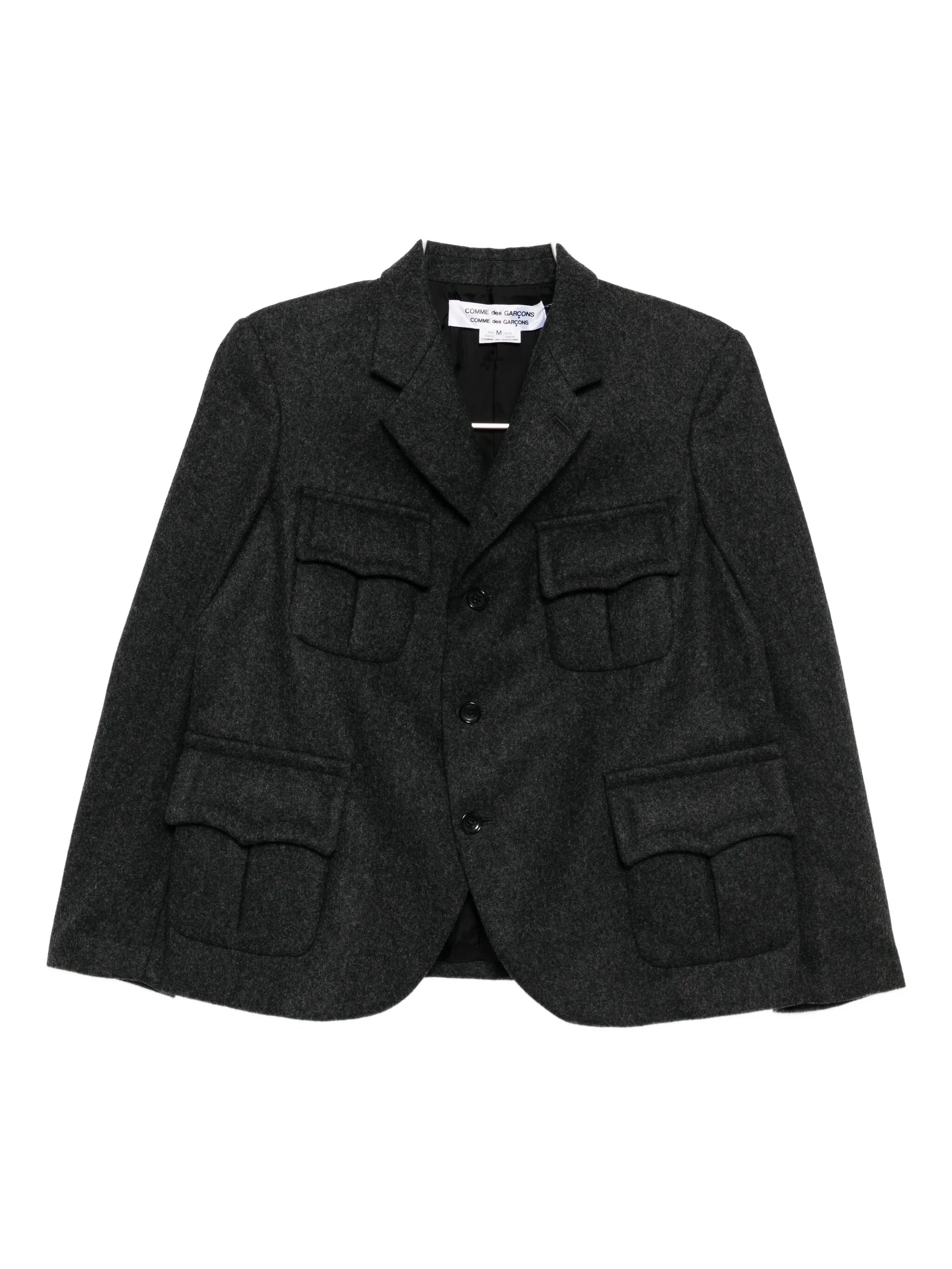 Однобортный блейзер Comme Des Garçons Comme Des Garçons, серый
Однобортный блейзер Comme Des Garçons Comme Des Garçons, серый