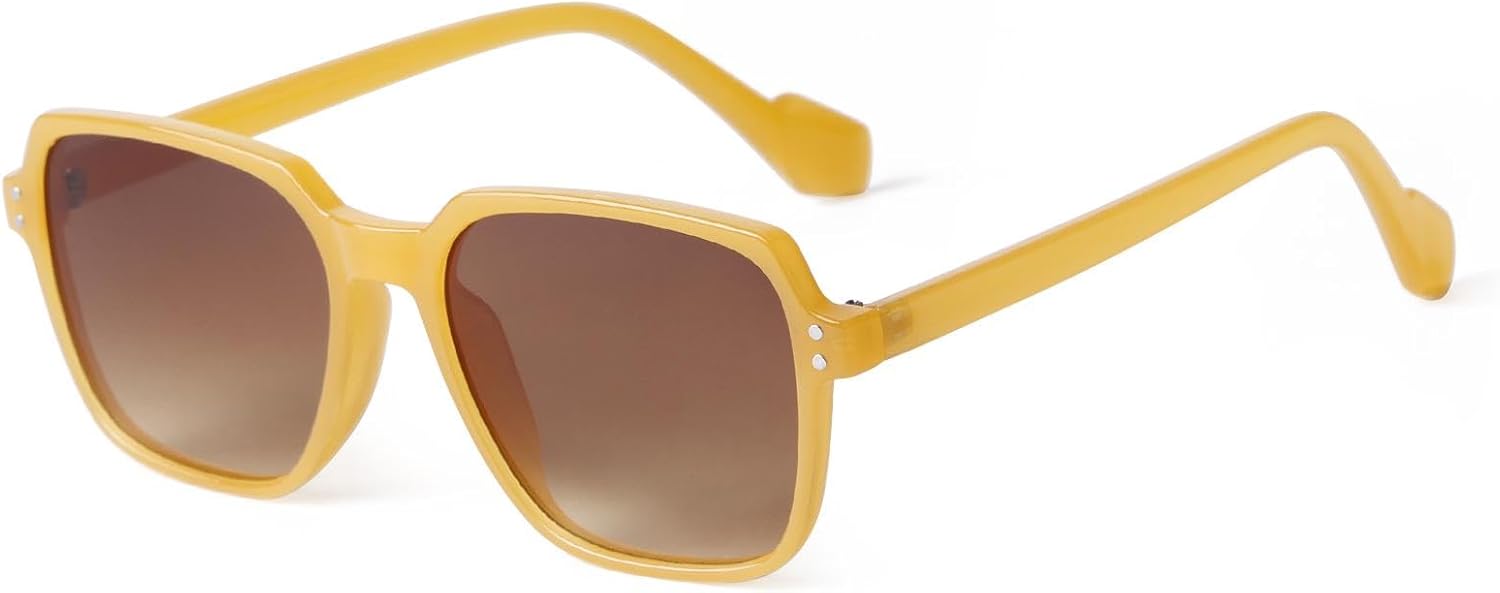 Ретро квадратные солнцезащитные очки, модные для женщин и мужчин, с заклепками, желто-голубые линзы, трендовые градиентные солнцезащитные очки с защитой от УФ-излучения UV400 WNCKSQ, C2
Ретро квадратные солнцезащитные очки, модные для женщин и мужчин, с заклепками, желто-голубые линзы, трендовые градиентные солнцезащитные очки с защитой от УФ-излучения UV400 WNCKSQ, C2