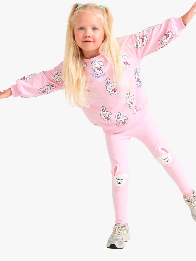 Детские леггинсы с рисунком кролика колена Lindex, светло-розовый
Детские леггинсы с рисунком кролика колена Lindex, светло-розовый