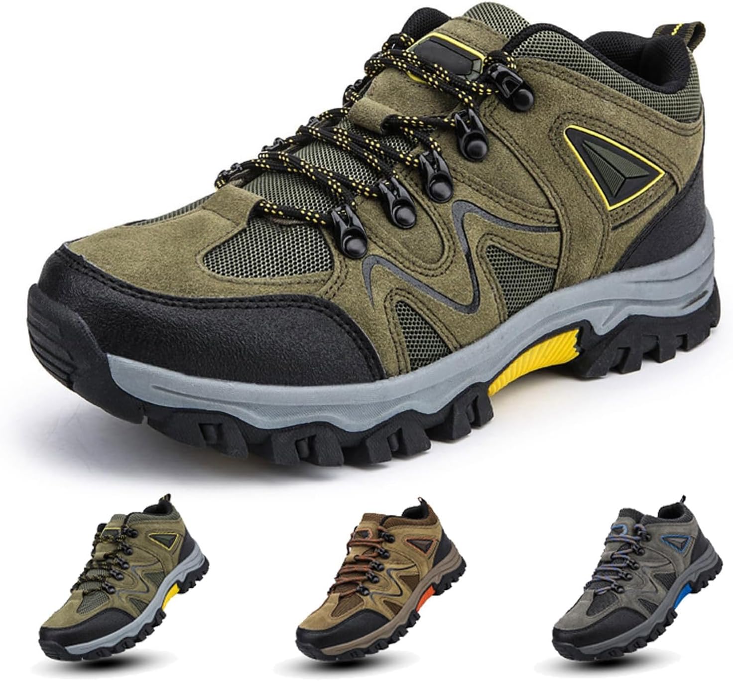 Мужские походные кроссовки NIGXWNS с шнуровкой, противоскользящие, дышащие, спортивные кроссовки для бега, скалолазания и трекинга, рабочая обувь на все сезоны, зеленый
Мужские походные кроссовки NIGXWNS с шнуровкой, противоскользящие, дышащие, спортивные кроссовки для бега, скалолазания и трекинга, рабочая обувь на все сезоны, зеленый