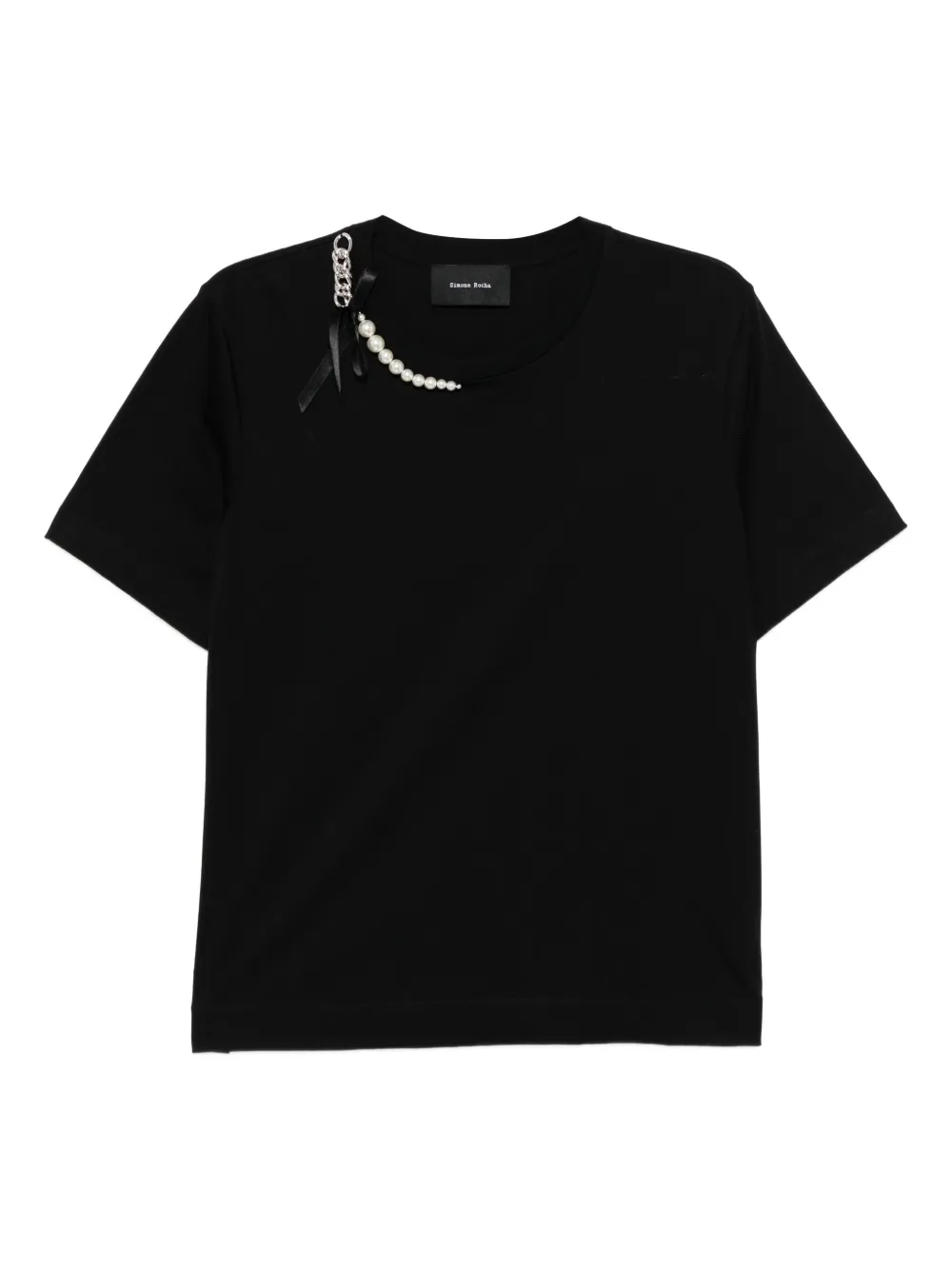 Футболка с круглым вырезом Simone Rocha, черный
Футболка с круглым вырезом Simone Rocha, черный