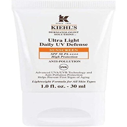 Kiehl's Ultra Light для ежедневной защиты от ультрафиолета SPF 50 с солнцезащитным кремом от загрязнений, 30 мл
Kiehl's Ultra Light для ежедневной защиты от ультрафиолета SPF 50 с солнцезащитным кремом от загрязнений, 30 мл