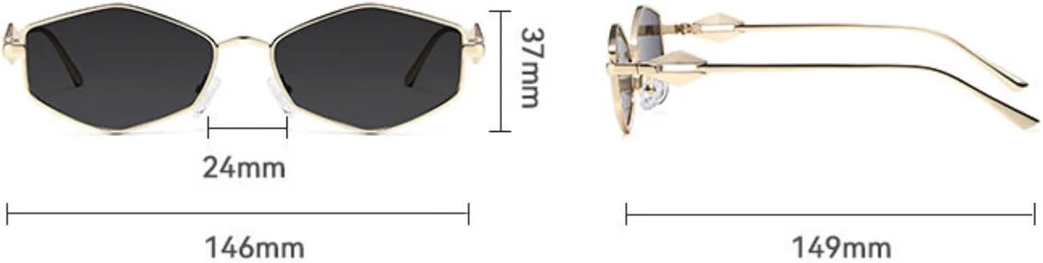 Солнцезащитные очки Willochra Fashion Hexagon для женщин в золотой металлической оправе, с оправой в виде ромба неправильной формы, защита от ультрафиолета UV400, C5
Солнцезащитные очки Willochra Fashion Hexagon для женщин в золотой металлической оправе, с оправой в виде ромба неправильной формы, защита от ультрафиолета UV400, C5