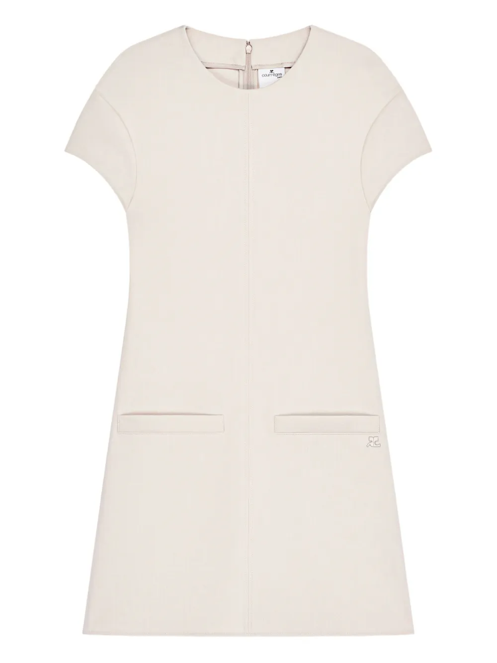 Платье мини с карманом Courrèges, бежевый
Платье мини с карманом Courrèges, бежевый