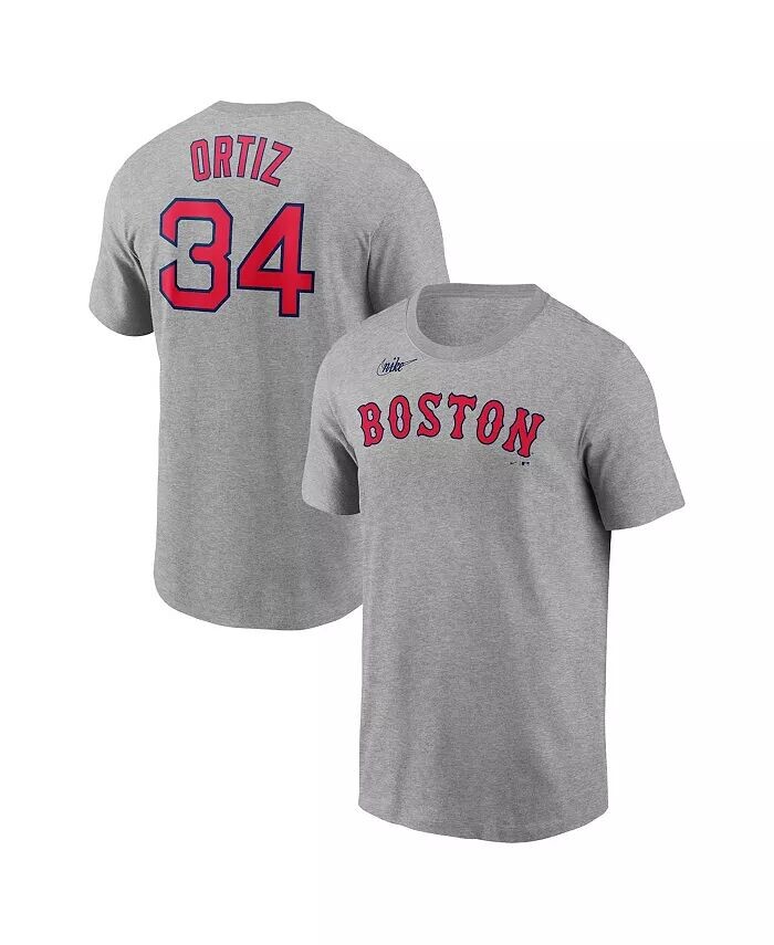 Мужская футболка David Ortiz Heather Grey Boston Red Sox с именем и номером Nike
Мужская футболка David Ortiz Heather Grey Boston Red Sox с именем и номером Nike