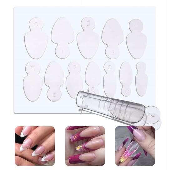 Комбинированная система Силиконовые французские формы двойной формы овальные короткие, 12 шт., AllePaznokcie
Комбинированная система Силиконовые французские формы двойной формы овальные короткие, 12 шт., AllePaznokcie