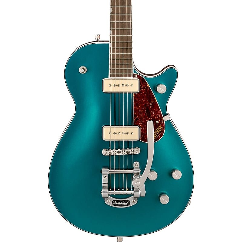 Электрогитара Gretsch Guitars G5210T-P90 Electromatic Jet Two 90 Single-Cut With Bigsby Electric Guitar Petrol
Электрогитара Gretsch Guitars G5210T-P90 Electromatic Jet Two 90 Single-Cut With Bigsby Electric Guitar Petrol