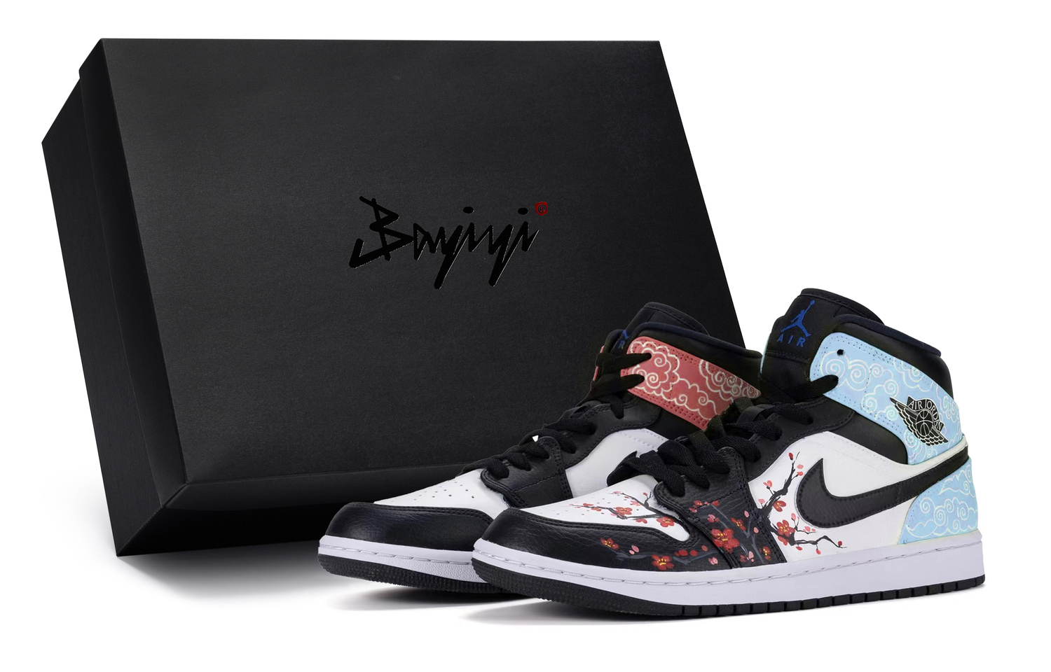 Air 1 Mid 'Hyper Royal' мид-топ винтажные баскетбольные кроссовки мужские черный белый красный синий Jordan 
Air 1 Mid 'Hyper Royal' мид-топ винтажные баскетбольные кроссовки мужские черный белый красный синий Jordan