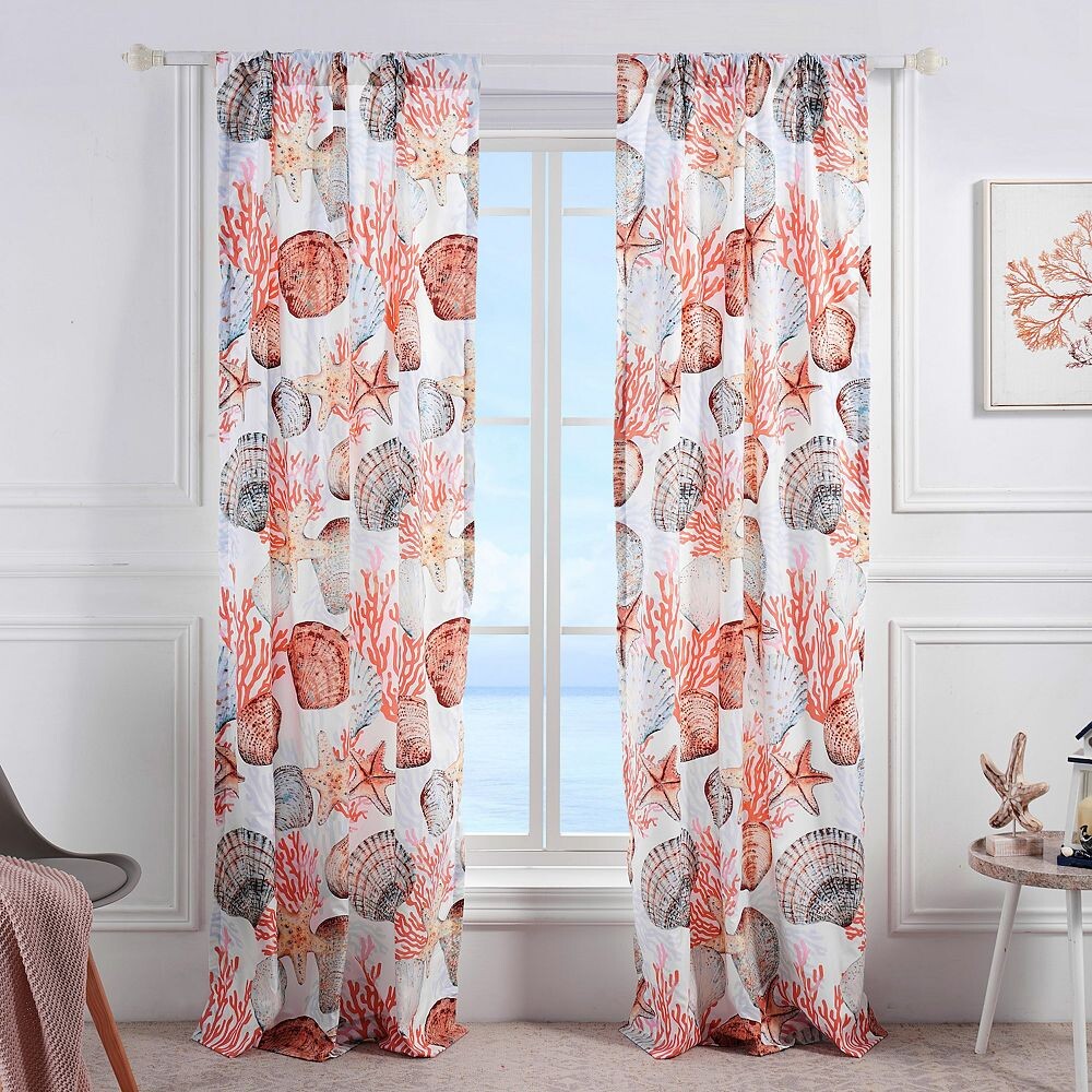 Greenland Home Fashions Beach Days Набор из 2 оконных занавесок, оранжевый
Greenland Home Fashions Beach Days Набор из 2 оконных занавесок, оранжевый