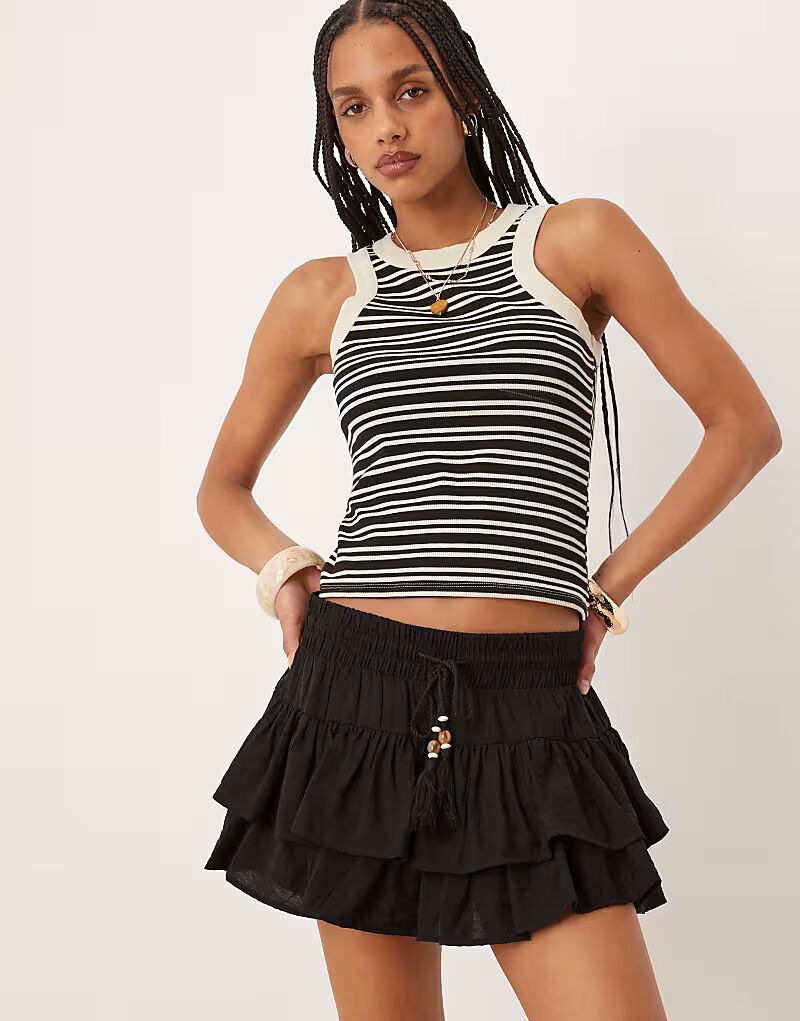 Шорты-трусы ASOS DESIGN черного цвета с оборками
Шорты-трусы ASOS DESIGN черного цвета с оборками