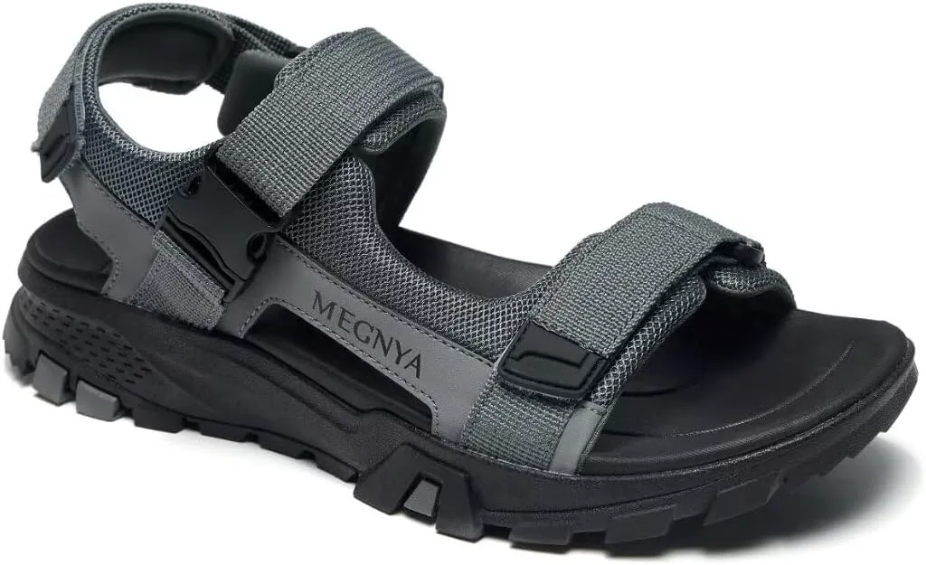Мужские комфортные прогулочные сандалии MEGNYA, мягкие спортивные походные сандалии с тремя регулируемыми липучками, повседневные пляжные спортивные сандалии для активного отдыха на природе, серый
Мужские комфортные прогулочные сандалии MEGNYA, мягкие спортивные походные сандалии с тремя регулируемыми липучками, повседневные пляжные спортивные сандалии для активного отдыха на природе, серый