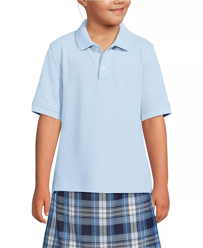 Школьная форма для девочек: поло с коротким рукавом из сетчатой ткани Lands' End, синий
Школьная форма для девочек: поло с коротким рукавом из сетчатой ткани Lands' End, синий