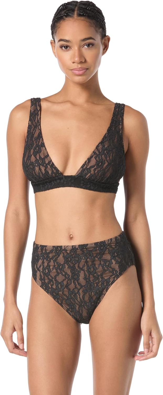 Женский кружевной бикини-топ Michael Kors Swimwear с завязками на спине, Black
Женский кружевной бикини-топ Michael Kors Swimwear с завязками на спине, Black