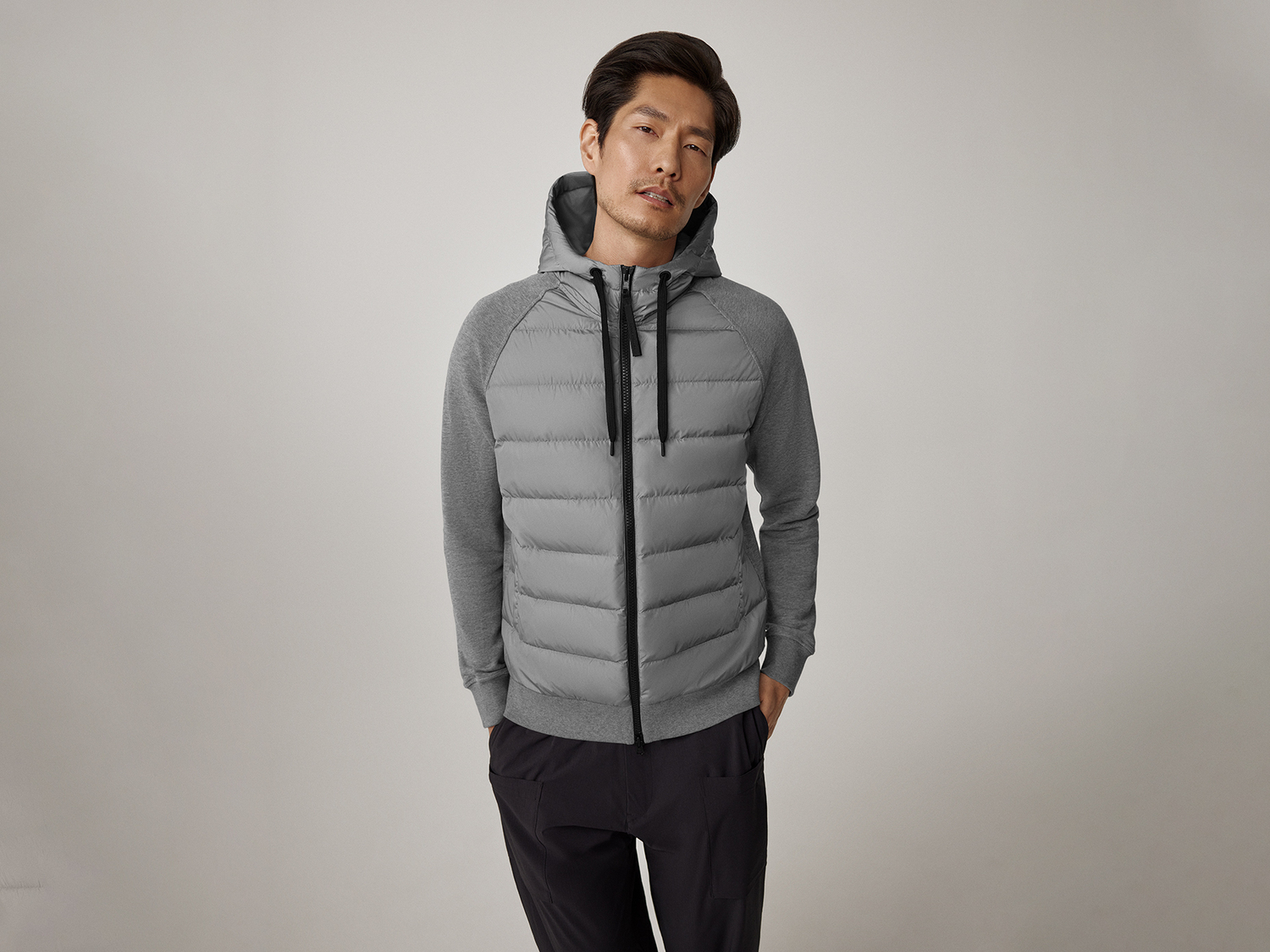 Худи Canada Goose HyBridge Huron Full Zip, Stone Heather 
Худи Canada Goose HyBridge Huron Full Zip, Stone Heather