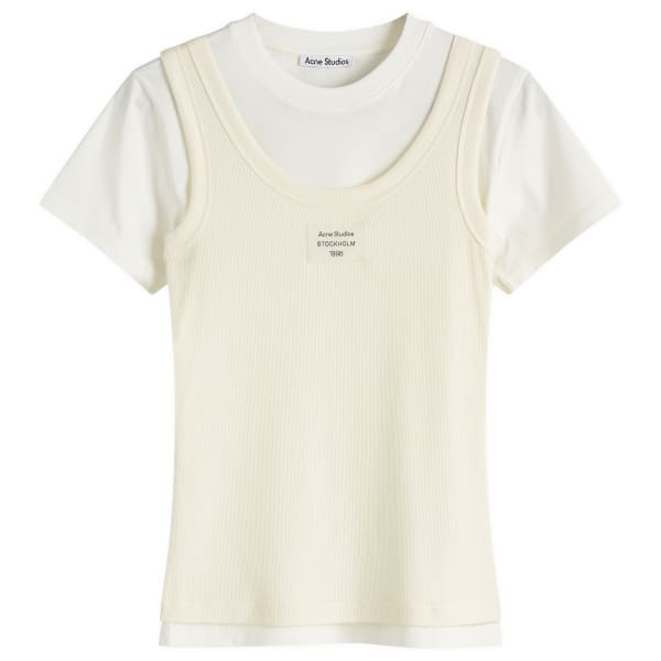 Двухслойная футболка Ecleo Acne Studios, белый
Двухслойная футболка Ecleo Acne Studios, белый