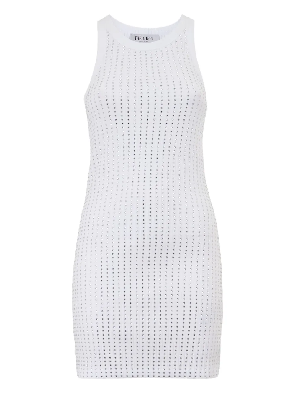 Платье с кристаллами The Attico, белый
Платье с кристаллами The Attico, белый